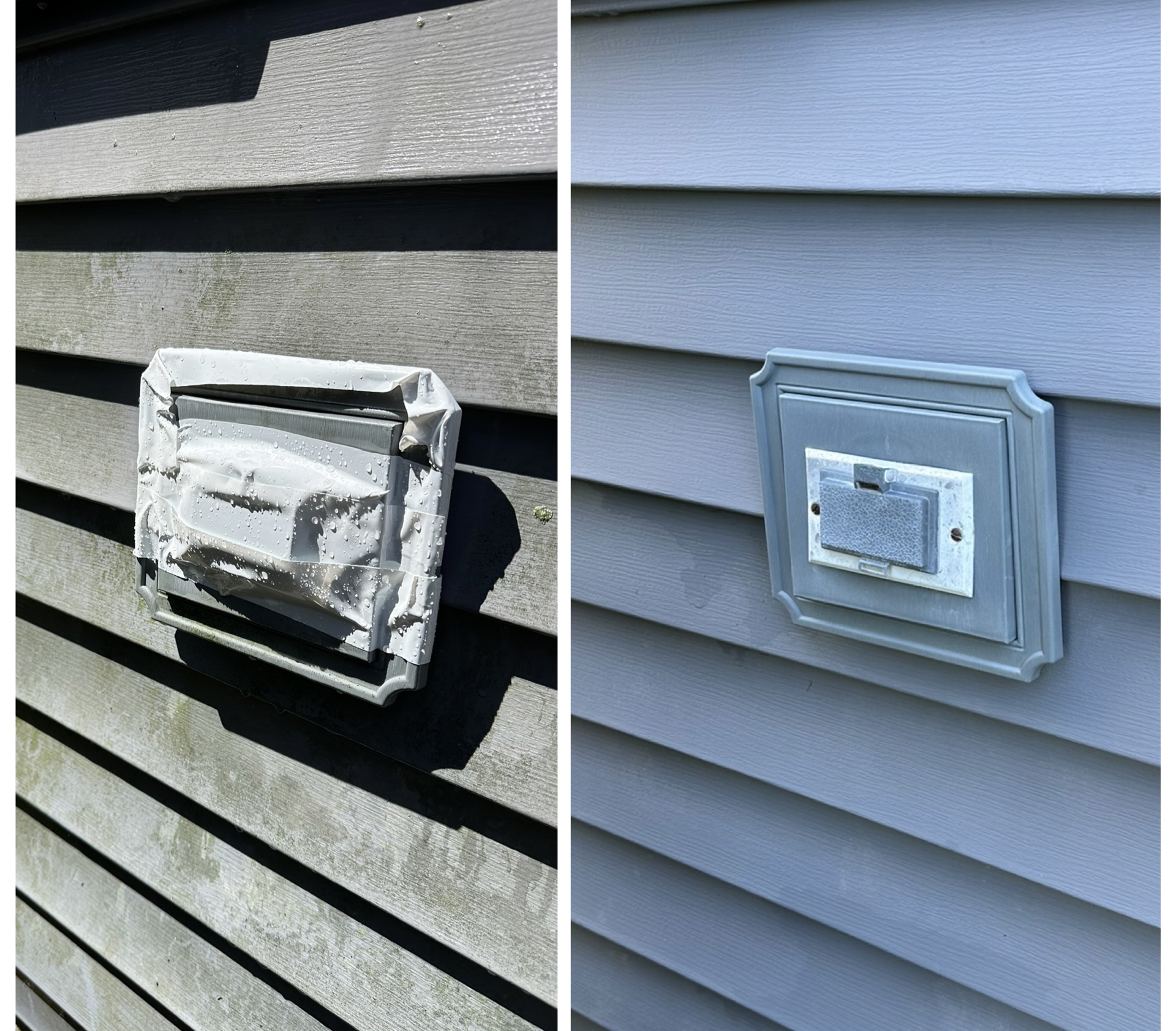 House and siding soft wash — before and after