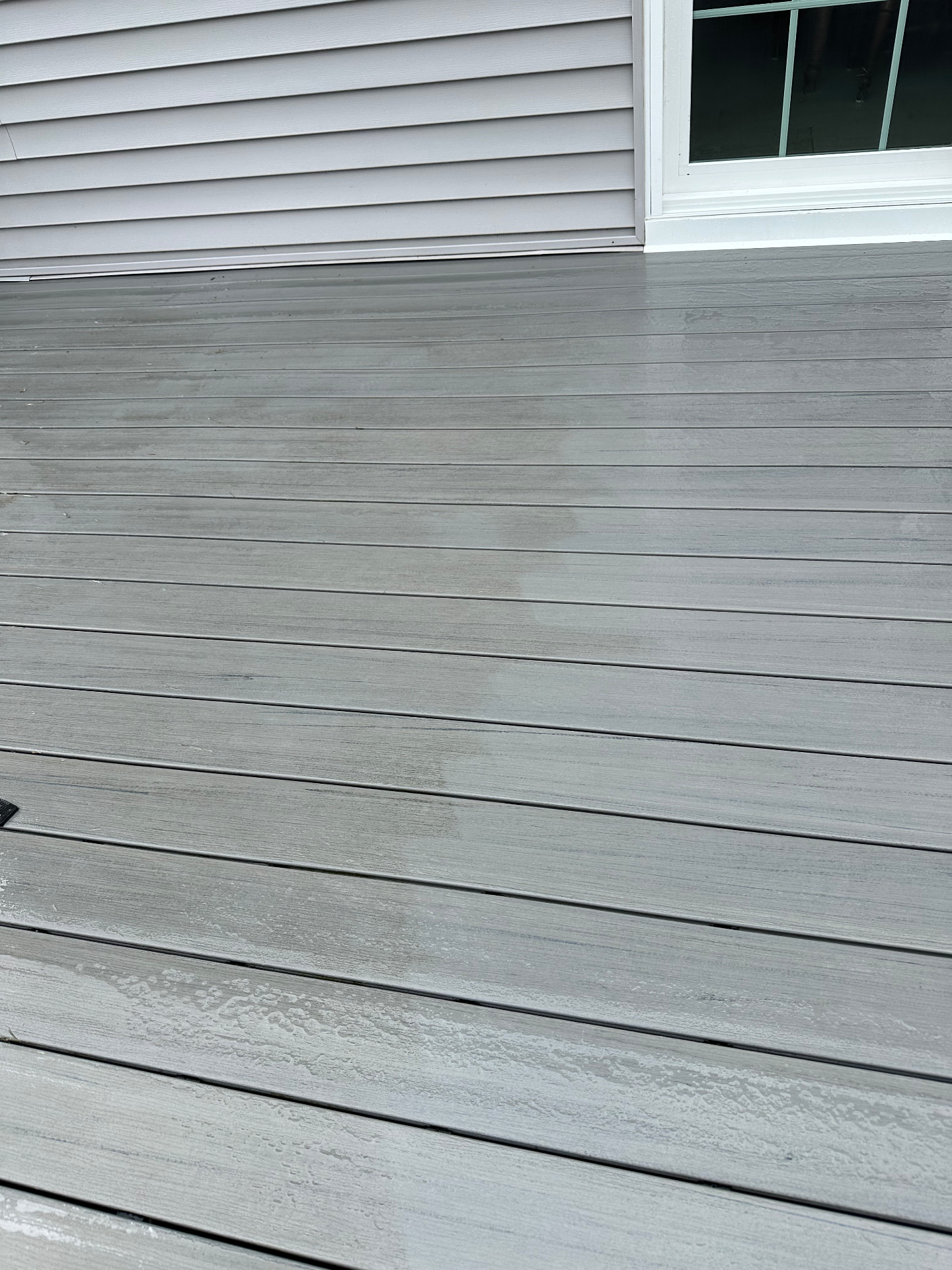 Deck and fence cleaning — before and after